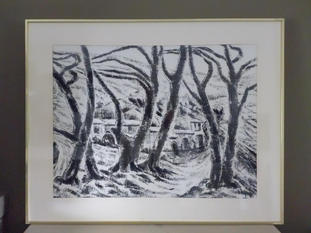 De GREEFF Mimie. Fusain, 1972, 70x52cm., Antiek en Kunst, Ophalen