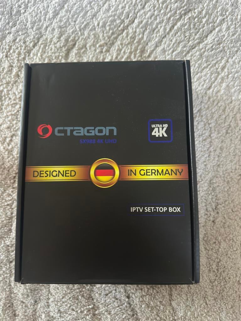 Octagon Sx988 4K iptv mediaspeler NIEUW in doos, Enlèvement