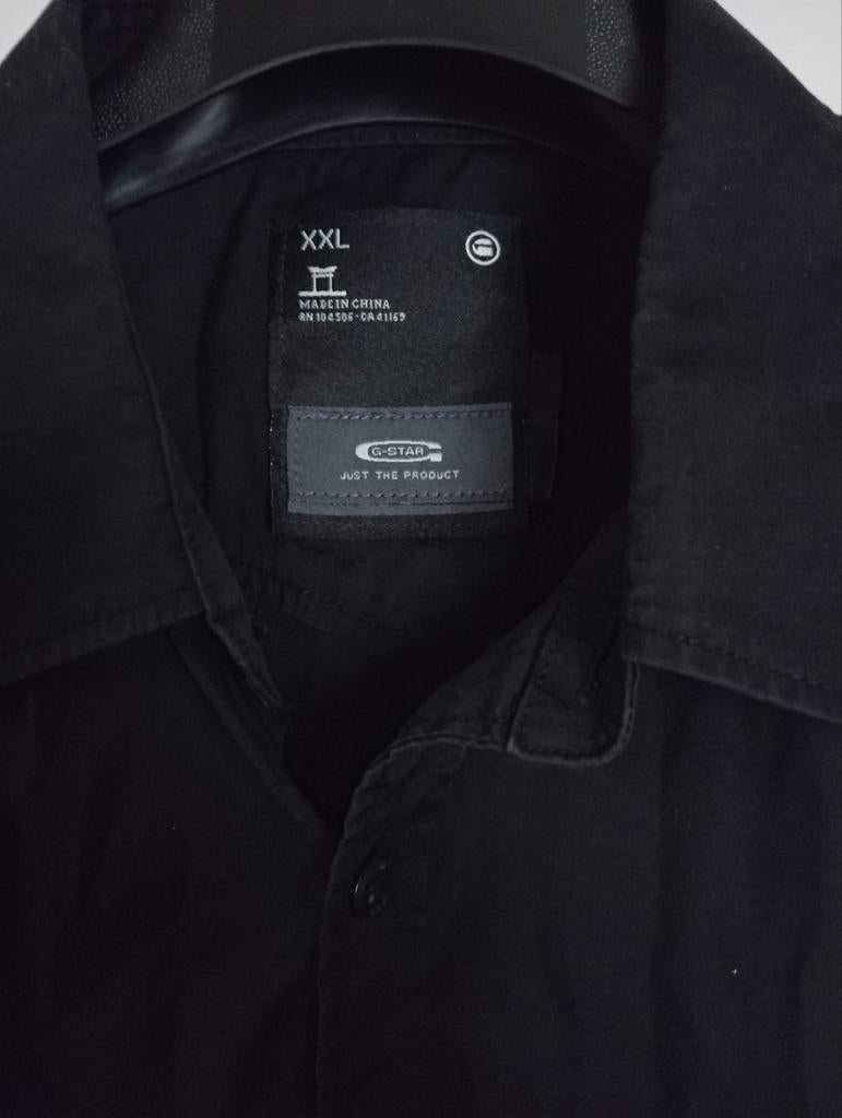 G Star Raw - zwart hemd, maat: XXL, Ophalen of Verzenden, Zo goed als nieuw, Zwart