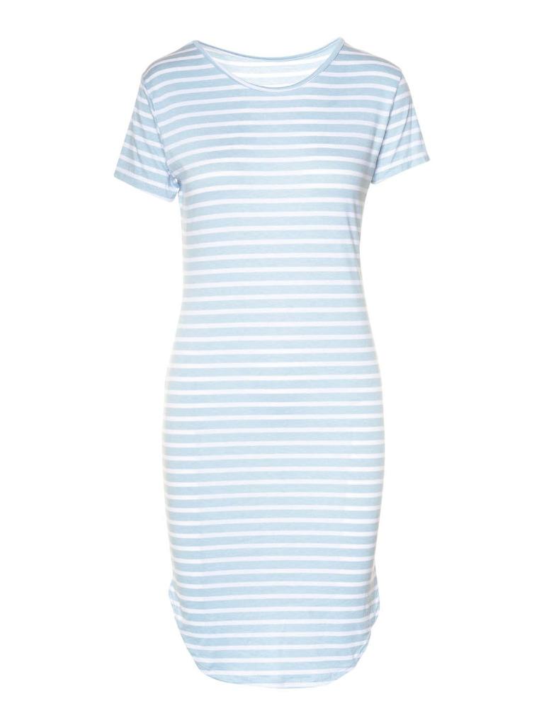 Blauw-wit gestreepte jurk - Maat medium/large, Verzenden, Blauw