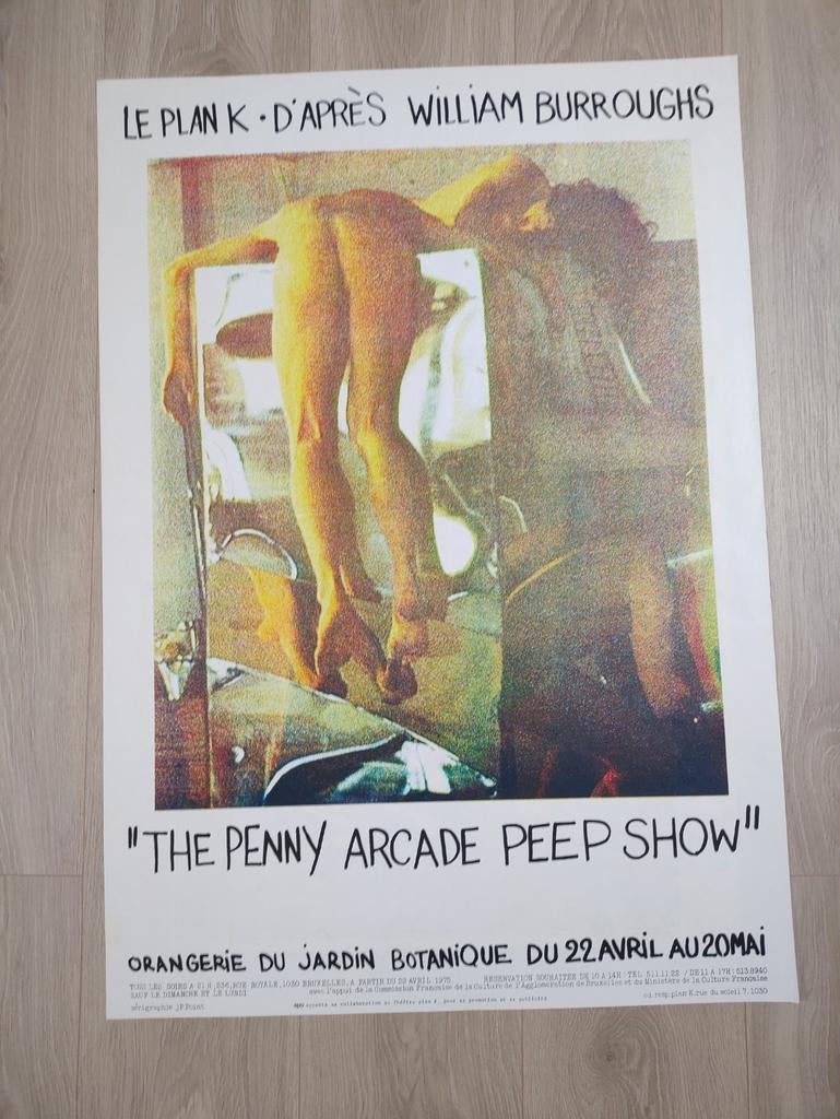 Affiche de pièce de théâtre The Penny Arcade Peep Show, Enlèvement
