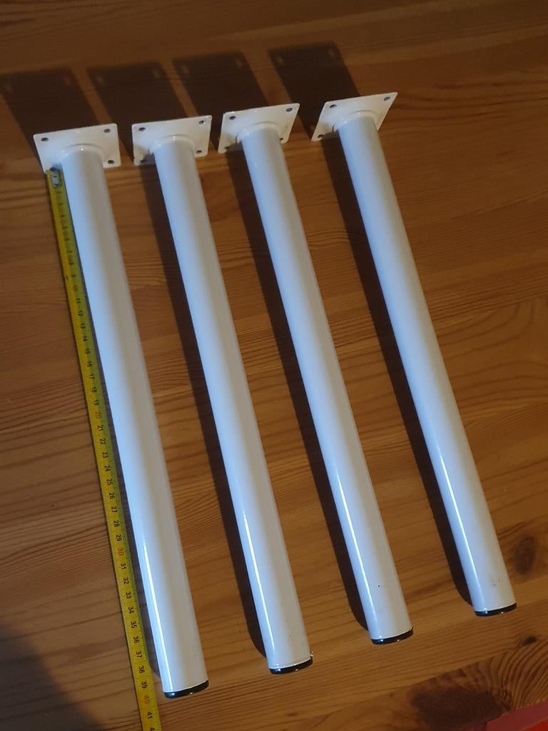 Pieds de table blanc, 40 cm, Maison & Meubles, Pièces pour table