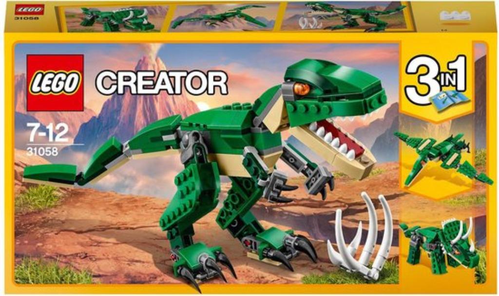 LEGO Creator 3-in-1 Machtige Dinosaurussen - 31058, Enlèvement ou Envoi, Comme neuf, Ensemble complet, Lego