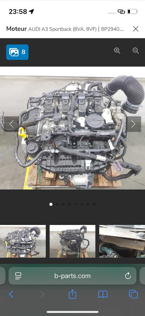 Moteur audi 2022, Enlèvement, Audi