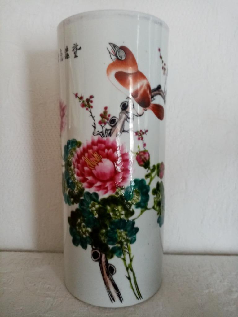 Chinese porseleinen vaas "Qiang jiang cai" Minguo periode, Antiek en Kunst, Antiek | Porselein, Ophalen of Verzenden