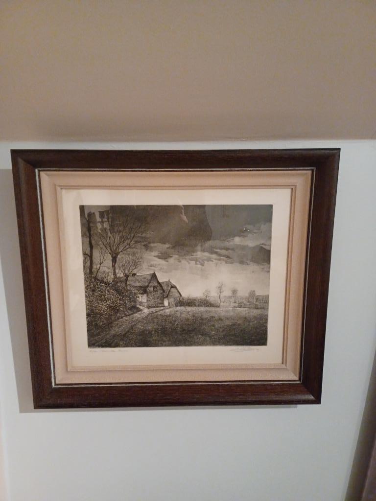 GROTE ETS EMILE DE COOMAN 1994 "MAARTSE BUIEN ", Antiek en Kunst, Kunst | Etsen en Gravures, Ophalen