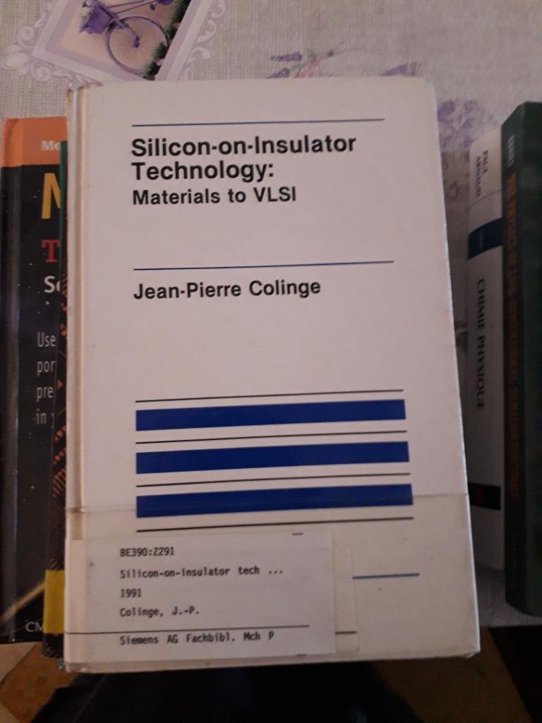 Silicon-on-Insulator Technology : Materials to VLSI COLLINGE, Livres, Livres scolaires, Enlèvement ou Envoi, Comme neuf, Autres niveaux