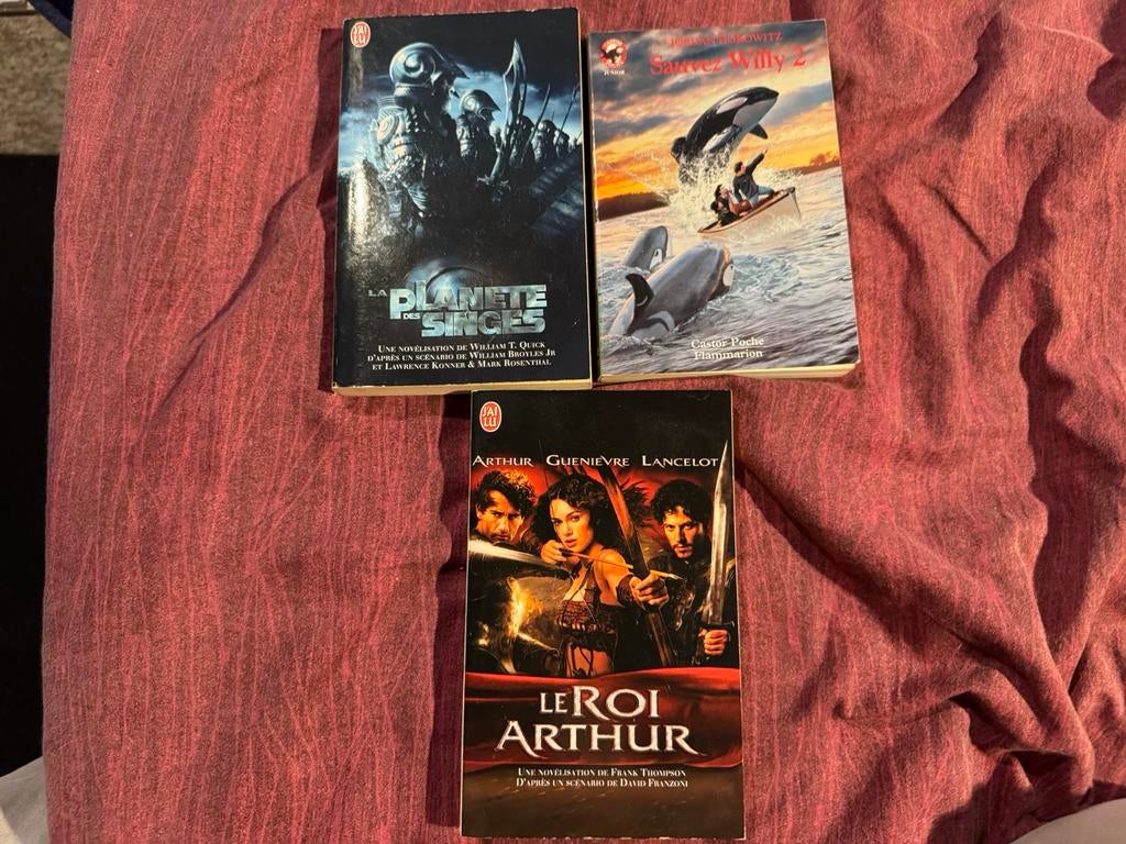 Divers livres de différents films, Boeken, Ophalen of Verzenden, Gelezen, Film- of Tv-bewerking