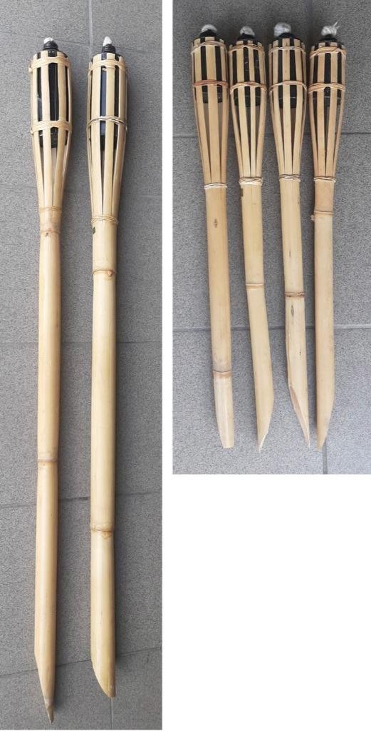 hervulbare fakkels in bamboe, Jardin & Terrasse, Torches, Enlèvement, Neuf