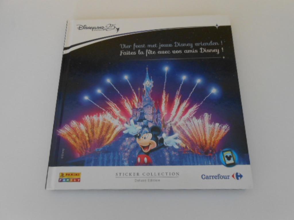 stickerboek Disney - 25 jaar Disneyland Paris - carrefour, Verzamelen, Ophalen of Verzenden, Overige figuren, Gebruikt, Plaatje of Poster