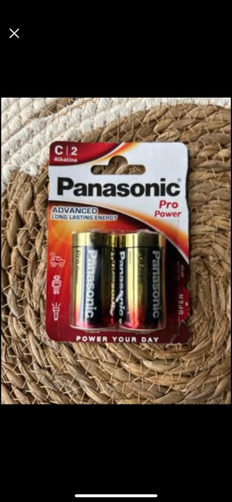 10 paquets de piles panasonic C2 pro power advanced, Enlèvement, Neuf