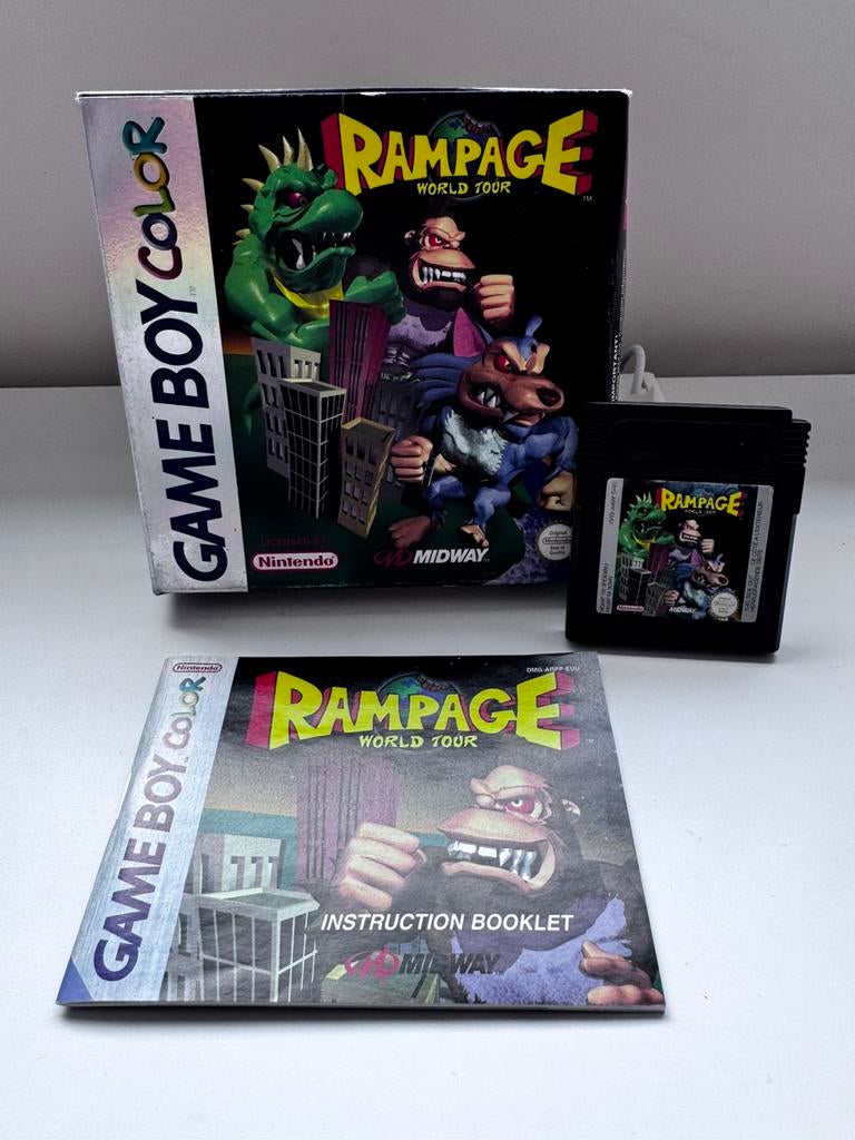 Rampage: World Tour — GBC — compleet in een doos, Ophalen of Verzenden, Game Boy Color