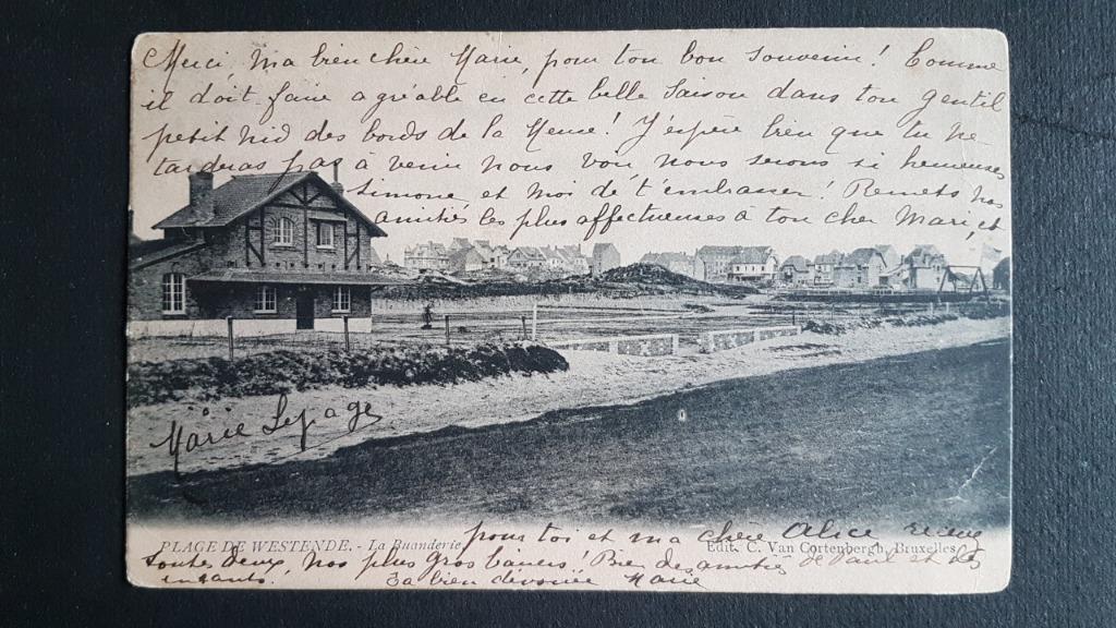 Plage de Westende La Buanderie, Enlèvement ou Envoi, Avant 1920, Affranchie, Flandre Occidentale