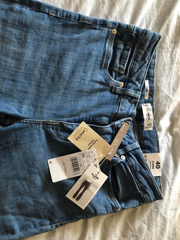 Mango Flared jeans dames mt 40 nieuw, Verzenden, Nieuw
