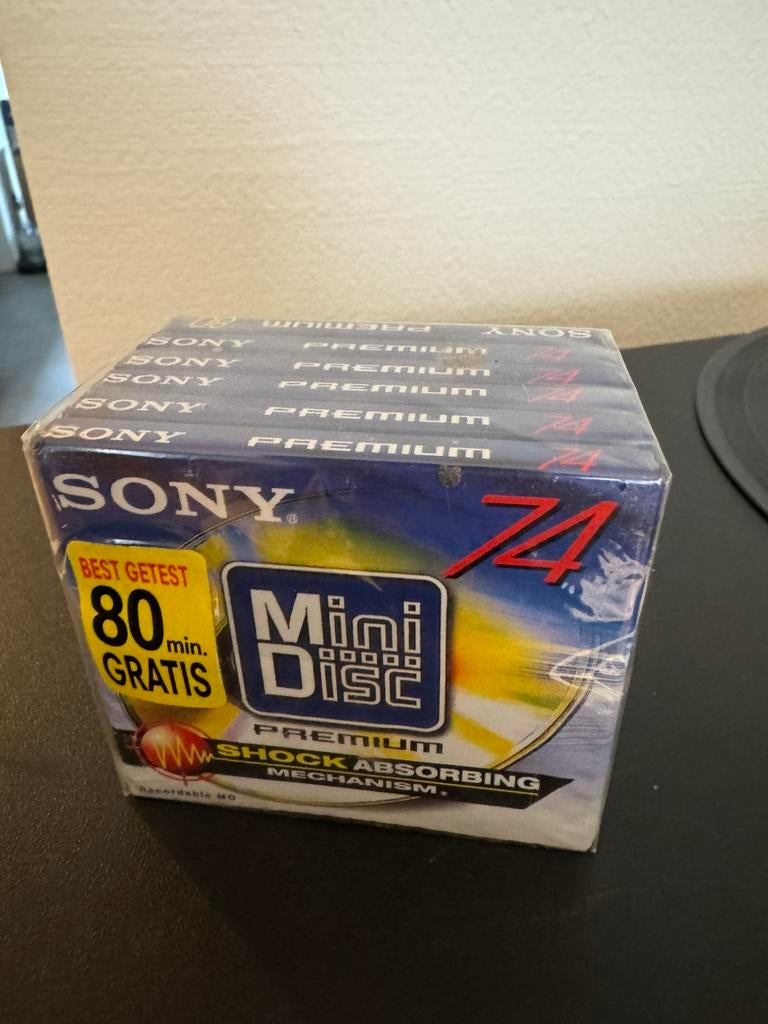 6x nieuw in onbeschadigde verpakkiing sony mini disc 74, Enlèvement ou Envoi