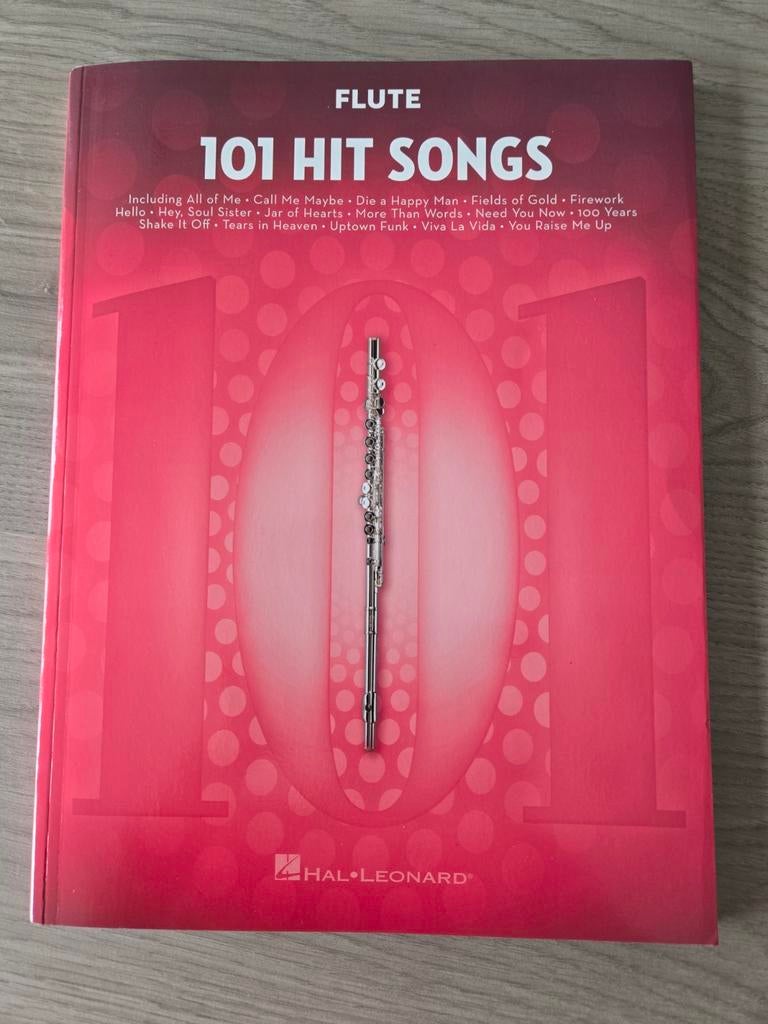 101 hit songs flute, Boeken, Ophalen of Verzenden, Zo goed als nieuw