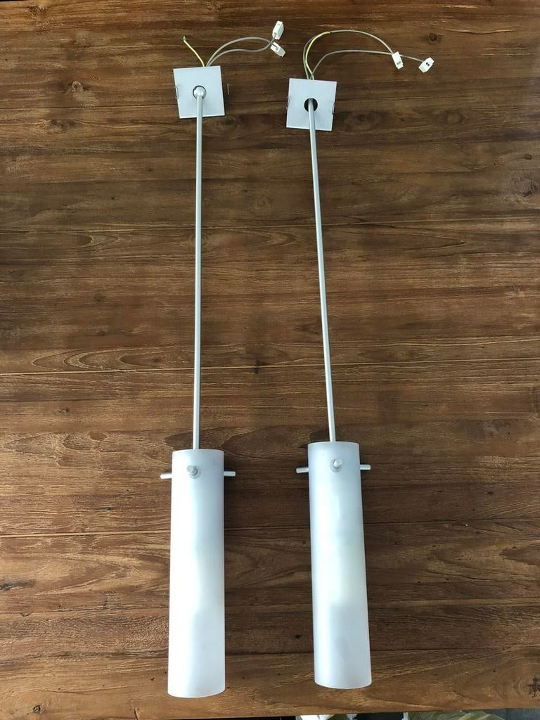 Set van twee PSM Lighting hanglampen - gyproc, Ophalen, Gebruikt