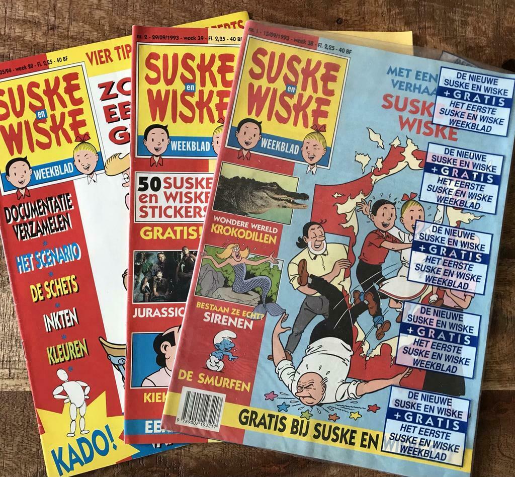 ♦️S&W🗯 3x Weekblad Suske en Wiske, Ophalen of Verzenden, Suske en Wiske
