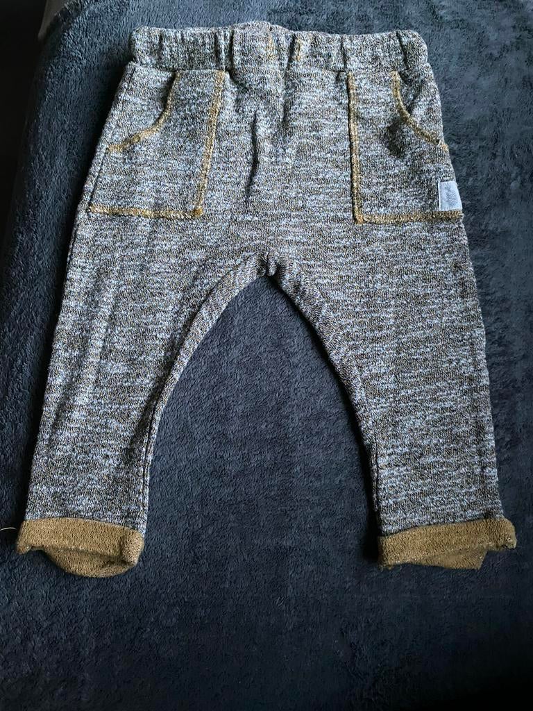 Pantalon marron et jaune de la marque Zara - taille 86, Pantalon, Garçon ou Fille, Enlèvement ou Envoi, Comme neuf