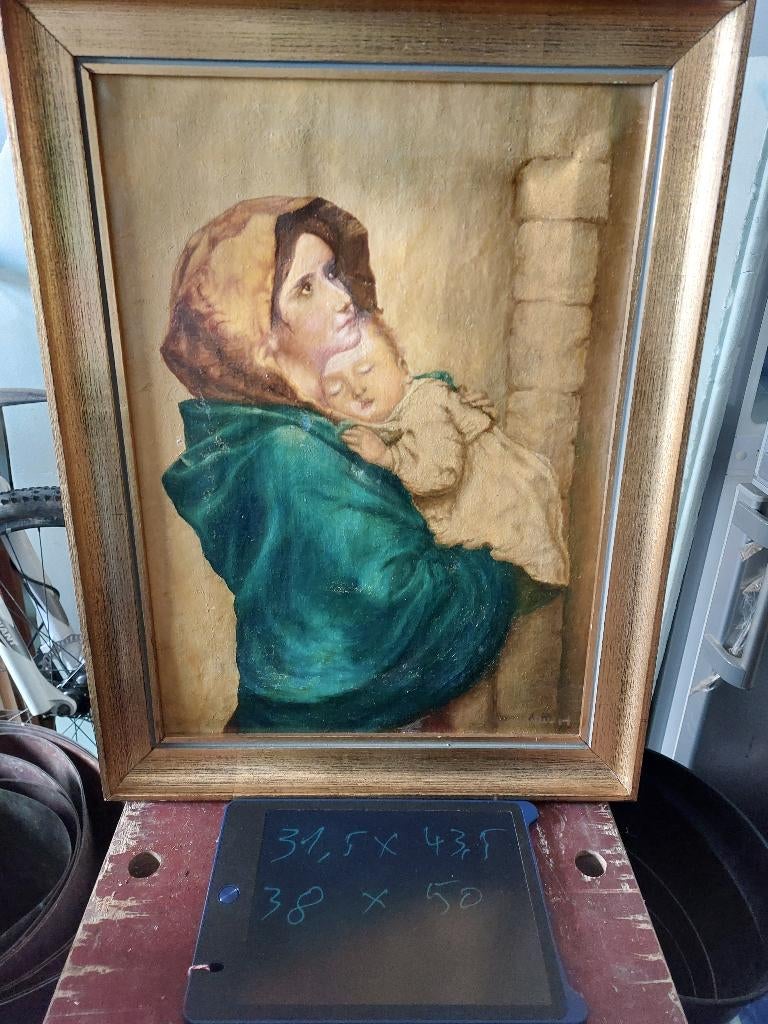 Kader met olieverfschilderij, Enlèvement