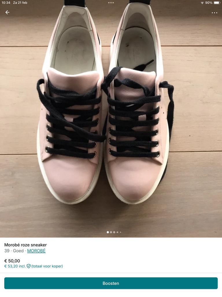 Morobe roze sneaker 39, Ophalen, Zo goed als nieuw