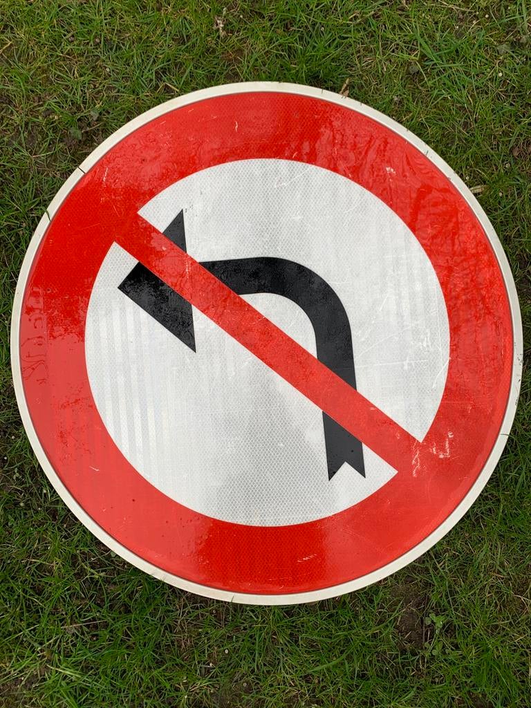 Verkeersbord / Signalisatie - Verboden Links, Verzamelen, Ophalen of Verzenden, Zo goed als nieuw, Overige typen