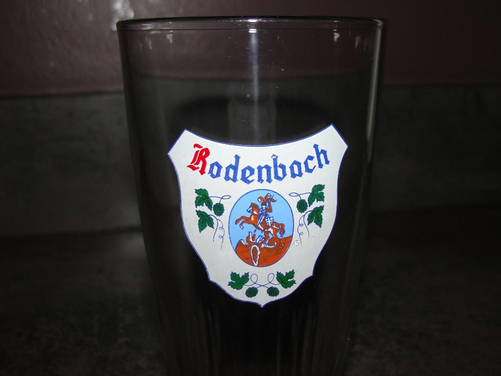 Verre à bière ancien "Rodenbach" 25cl petit millésime, Enlèvement ou Envoi, Comme neuf, Verre ou Verres, Autres marques