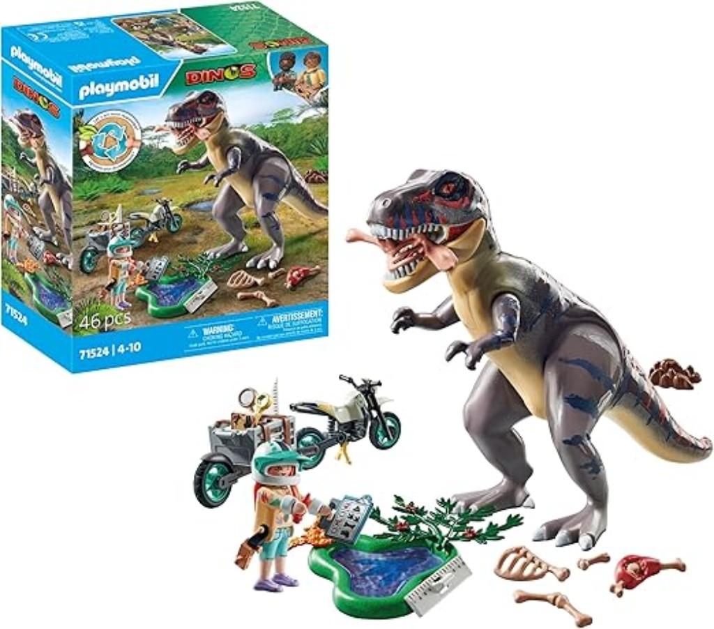 Playmobil  motorfiets en tyrannosaurus GRATIS LEVERING, Verzenden, Nieuw, Complete set