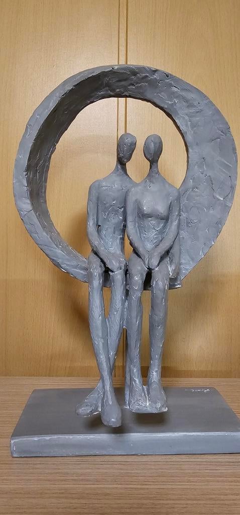 J-line koppel polyresin 30cm sculptuur "samen", Ophalen of Verzenden, Nieuw, Mens