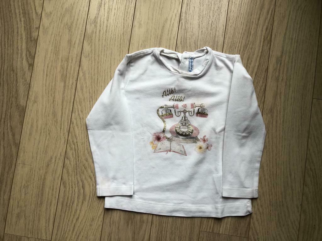 Witte t shirt Mayoral, Kinderen en Baby's, Kinderkleding | Maat 92, Gebruikt, Mayoral, Shirt of Longsleeve, Verzenden