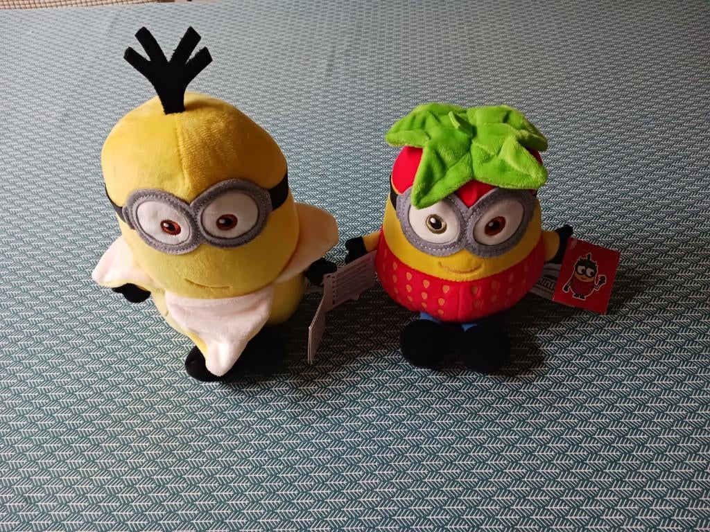 2 Minion knuffels., Enfants & Bébés, Jouets | Peluches, Comme neuf, Enlèvement ou Envoi