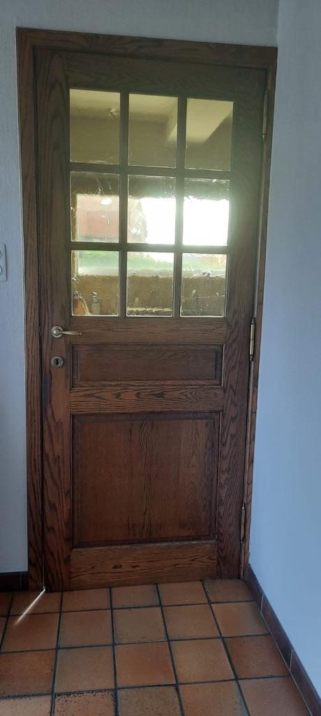 Houten Deuren, Doe-het-zelf en Bouw, Deuren en Vliegenramen, Ophalen, Gebruikt, Minder dan 80 cm, Binnendeur