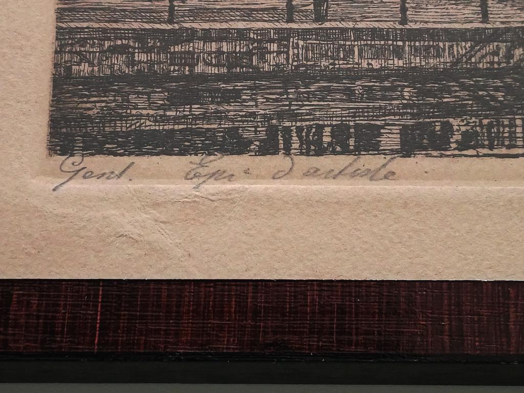 Ets Gent door Henri De Budt - gesigneerd - épreuve d'artiste, Ophalen