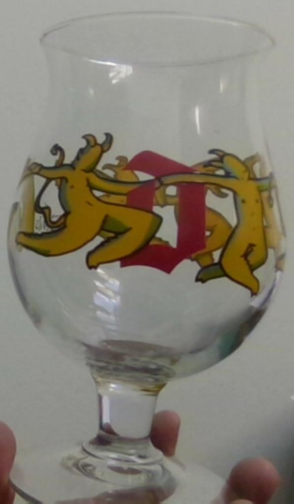 DUVEL glas THE 6 HOP DEVILS, Ophalen, Zo goed als nieuw, Glas of Glazen, Duvel