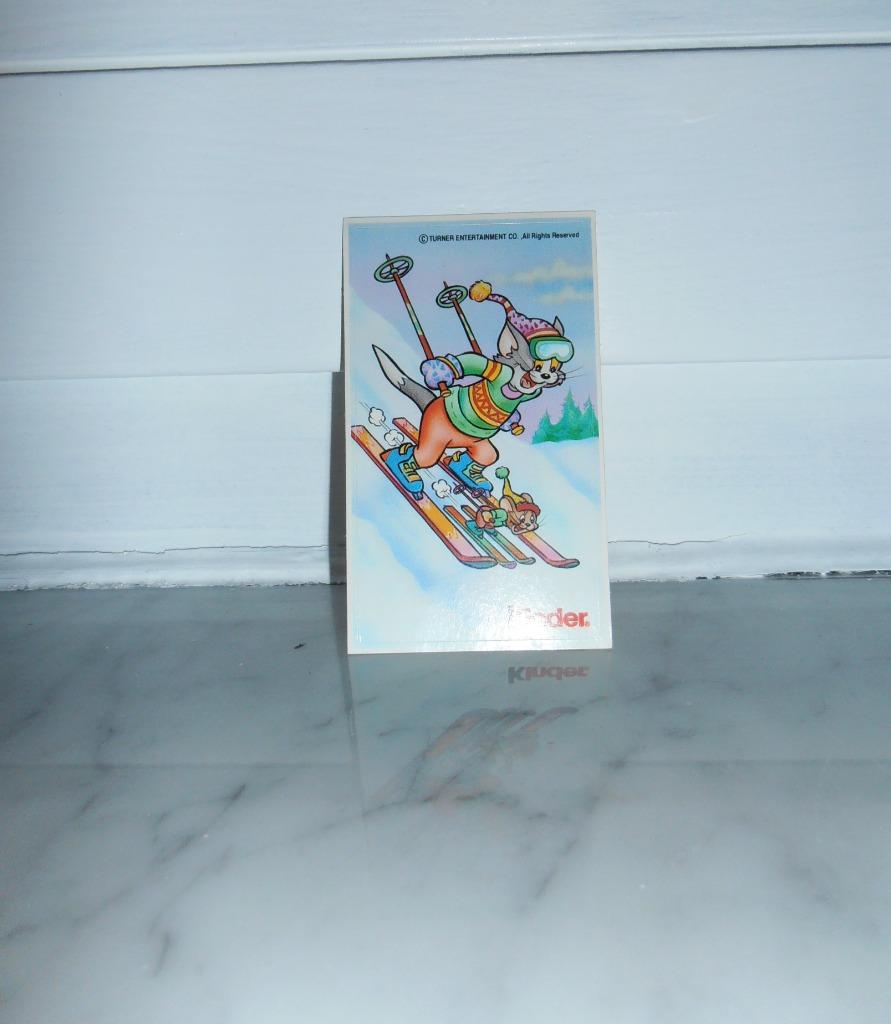 Etiquette autocollante à collectionner "Tom & Jerry" KINDER, Collections, Enlèvement ou Envoi, Comme neuf, Bande dessinée ou Dessin animé