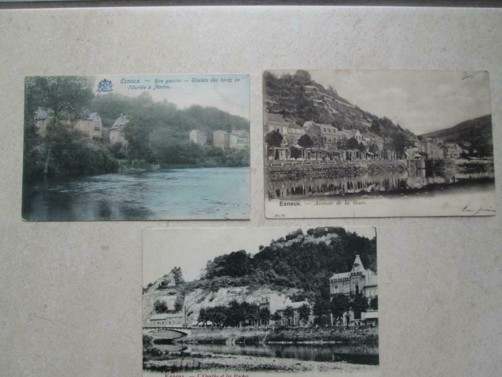 3 oude postkaarten van Esneux, Ophalen of Verzenden