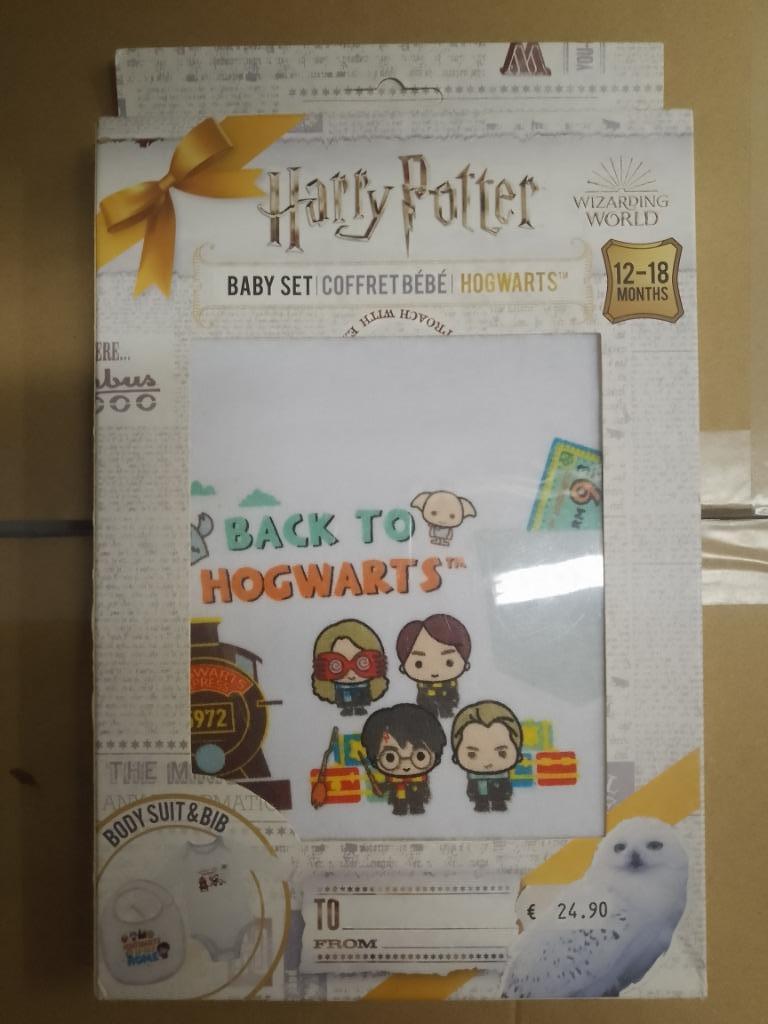 baby set harry potter nieuw slabbetje en romper 12-18maand, Enlèvement ou Envoi, Neuf