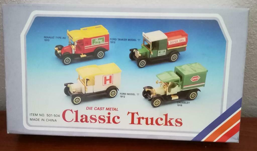 4 X CLASSIC TRUCKS - DIE CAST METAL, Enlèvement ou Envoi, Comme neuf, Bus ou Camion