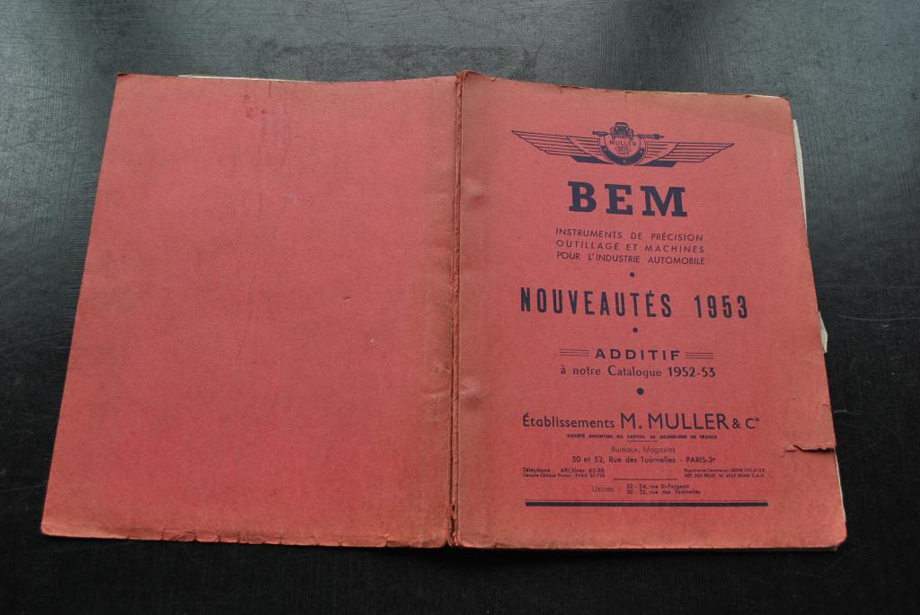BEM MULLER & Cie PARIS NOUVEAUTES ADDITIF CATALOGUE 1953, Enlèvement ou Envoi, Utilisé, Voitures