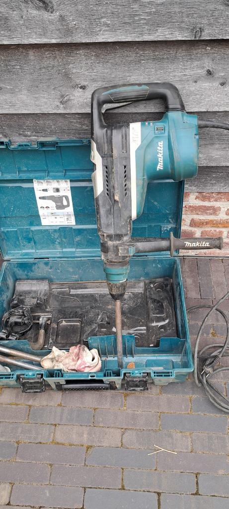 Makita combihamer HR5212C SDS-max 52mm 20J 1510W + 3 beitels, Boor- en/of Breekhamer, Ophalen of Verzenden, Variabele snelheid