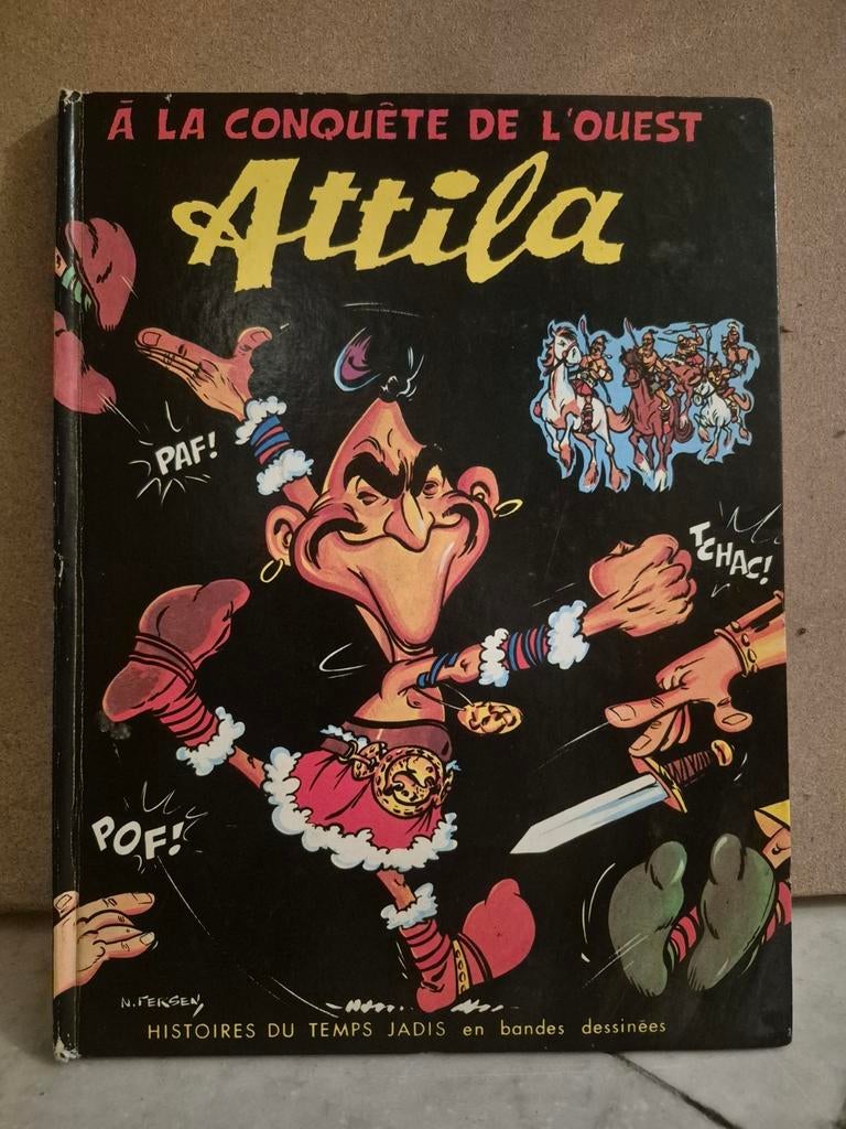 Stripboek Attila compleet uit 1976 in zeer goede staat., Eén stripboek, Norbert Fersen, Ophalen, Gelezen