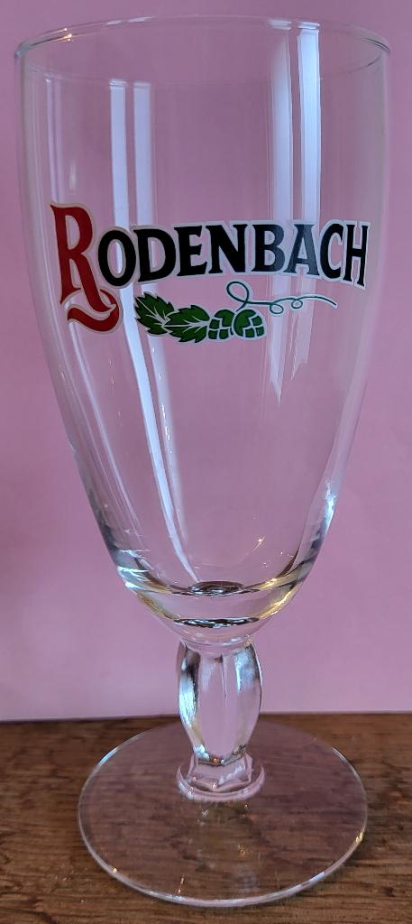 RODENBACH verre à bière sur pied 25 cl 90's ** COMME NEUF **, Ophalen of Verzenden, Zo goed als nieuw, Glas of Glazen, Overige merken