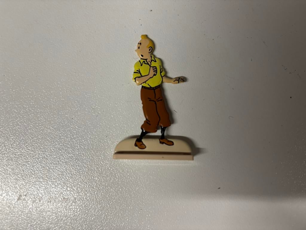 Kuifje figurine op sokkel, Verzamelen, Ophalen of Verzenden, Zo goed als nieuw