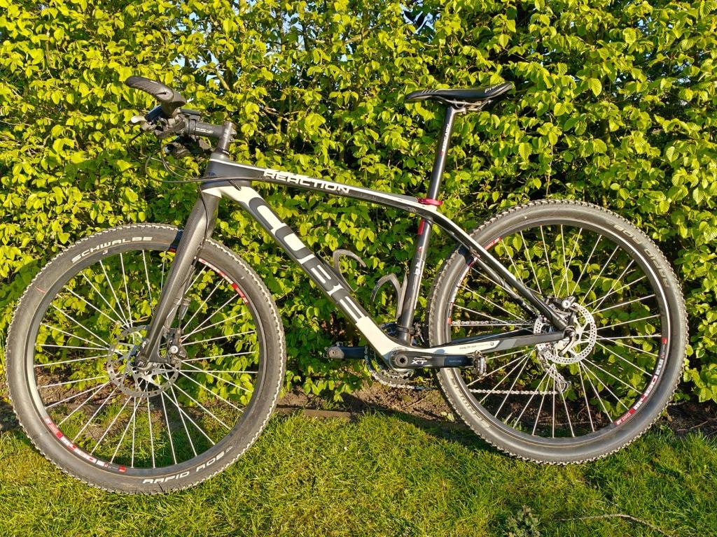 MTB Cube Reaction GTC full carbon-Shimano XT + extra wielset, Fietsen en Brommers, Heren, Zo goed als nieuw, Geen vering, 53 tot 57 cm
