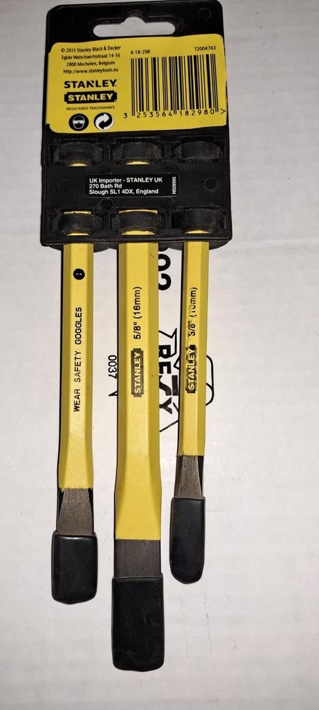 Stanley 3-delige set koude schaar, Doe-het-zelf en Bouw, Ophalen, Zo goed als nieuw