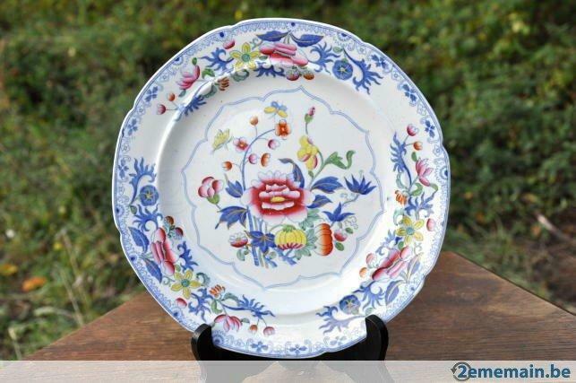 assiette stone china n°3 circa 1900, Antiquités & Art, Enlèvement ou Envoi
