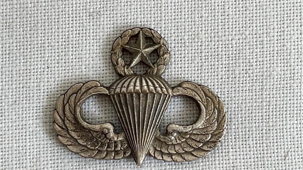 WW2 Us airborne wings Master Jump original, Collections, Enlèvement ou Envoi, Armée de l'air, Emblème ou Badge