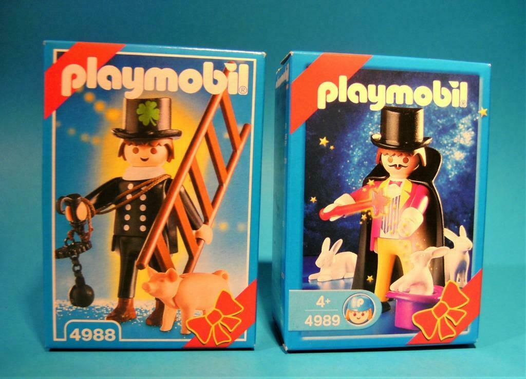 Playmobil - -Schoorsteenveger & Tovenaar -4988-4989-Vintage, Kinderen en Baby's, Speelgoed | Playmobil, Ophalen of Verzenden, Nieuw