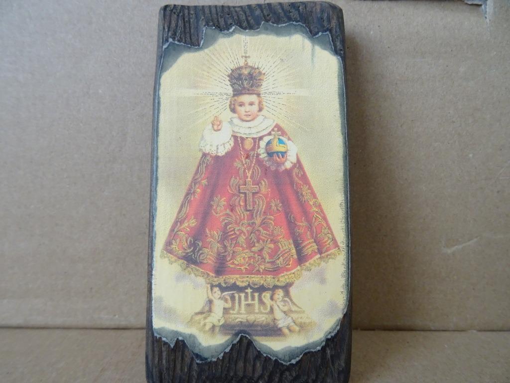 Icône l'enfant Jésus de Prague icône 5x9cm Tchèque 1993, Collections, Enlèvement ou Envoi, Comme neuf, Autres types, Christianisme | Catholique