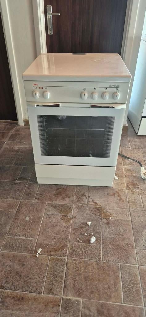 Cuisiniere aeg electrique, Ophalen, Gebruikt, Warmhoudplaat, 4 kookzones
